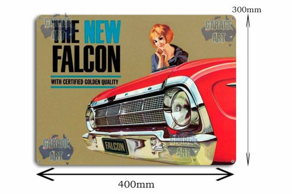 The New Falcon Front Tin Sign freeshipping - garageartaustralia