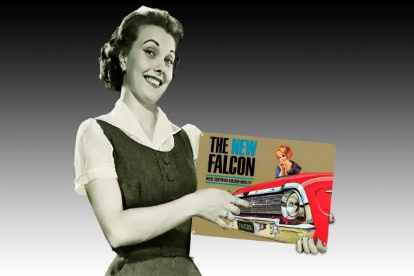 The New Falcon Front Tin Sign freeshipping - garageartaustralia