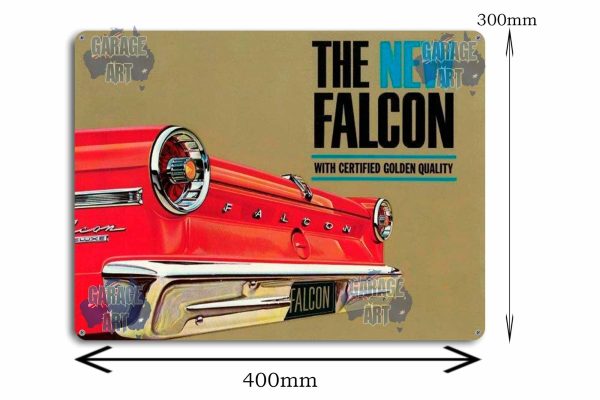 The New Falcon Rear Tin Sign freeshipping - garageartaustralia