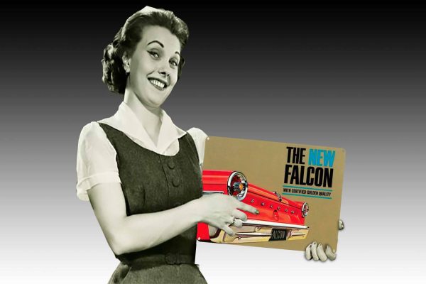 The New Falcon Rear Tin Sign freeshipping - garageartaustralia