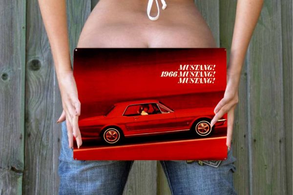 1966 Ford Mustang Tin Sign freeshipping - garageartaustralia