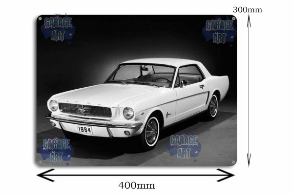1964 Ford Mustang Tin Sign freeshipping - garageartaustralia