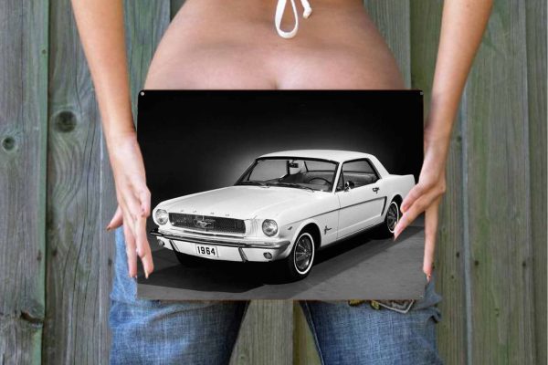 1964 Ford Mustang Tin Sign freeshipping - garageartaustralia