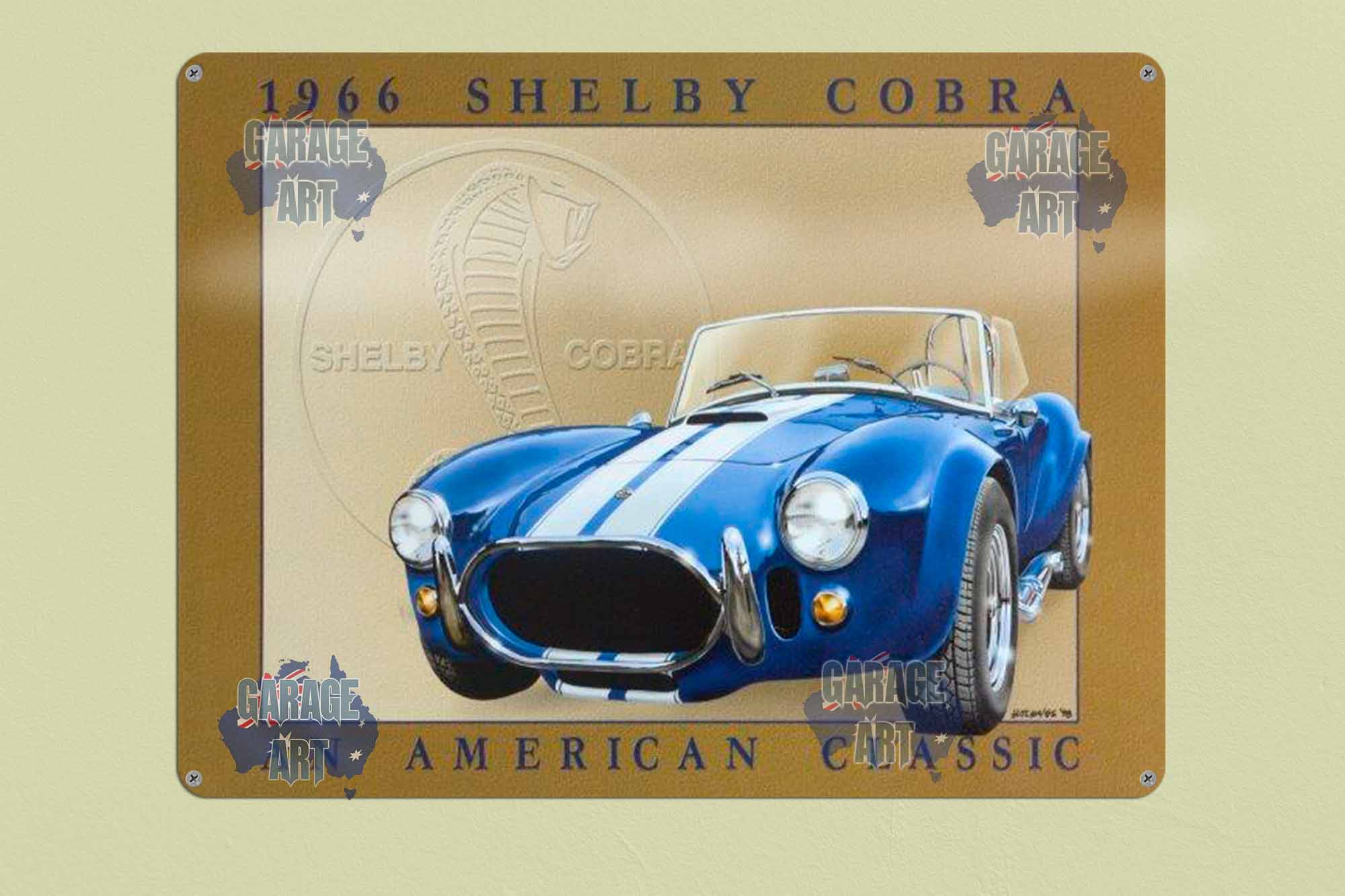 1966 Shelby American Cobra Tin Sign freeshipping - garageartaustralia