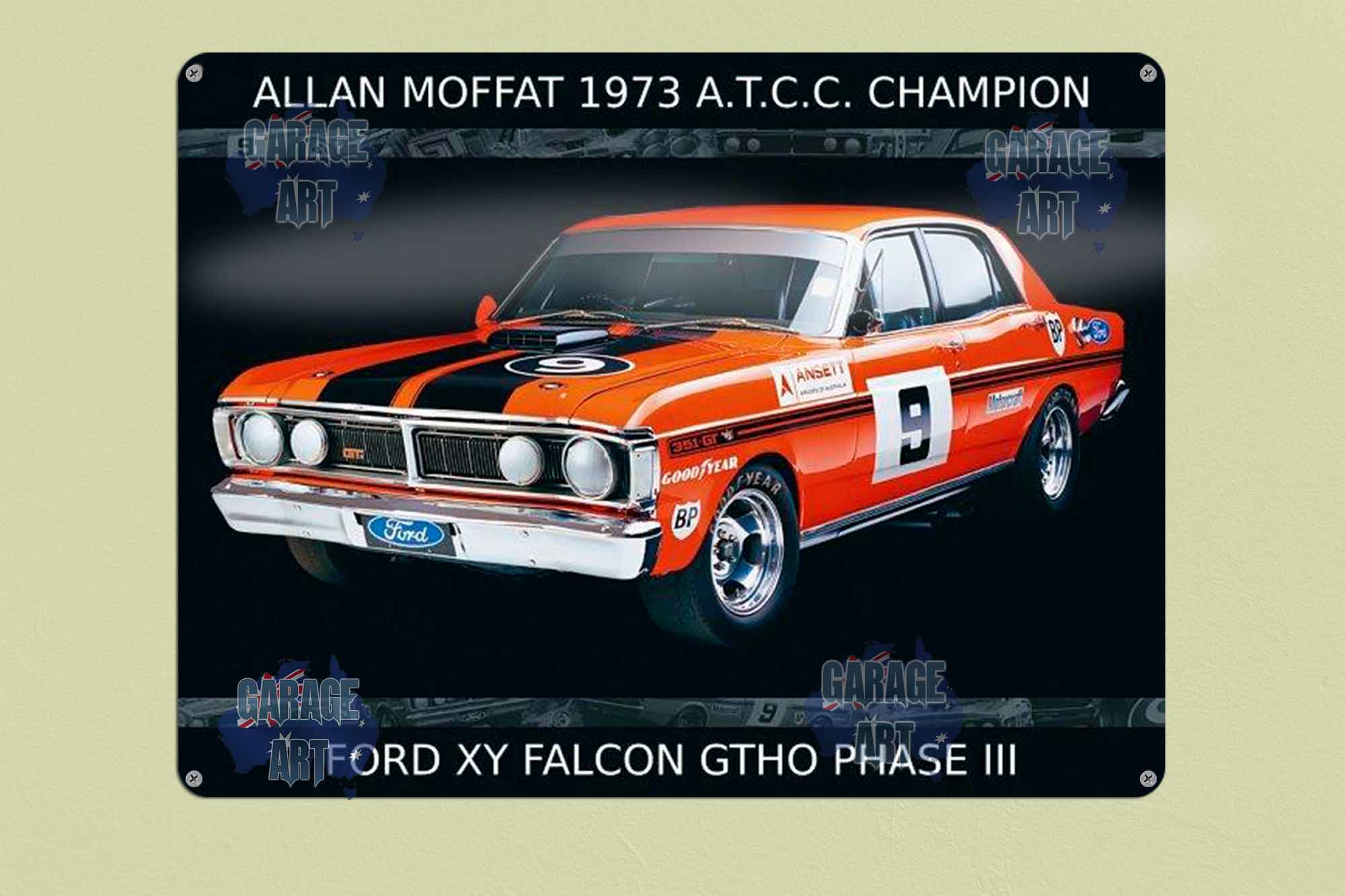 Moffat Phase III Ford Falcon Tin Sign freeshipping - garageartaustralia