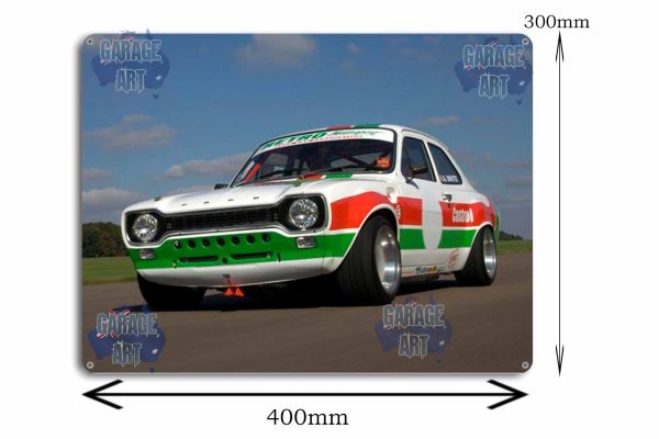 Ford Escort Race Cars Tin Sign freeshipping - garageartaustralia