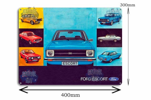 Ford Escort Tin Sign freeshipping - garageartaustralia