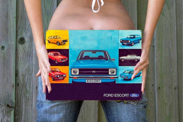 Ford Escort Tin Sign freeshipping - garageartaustralia