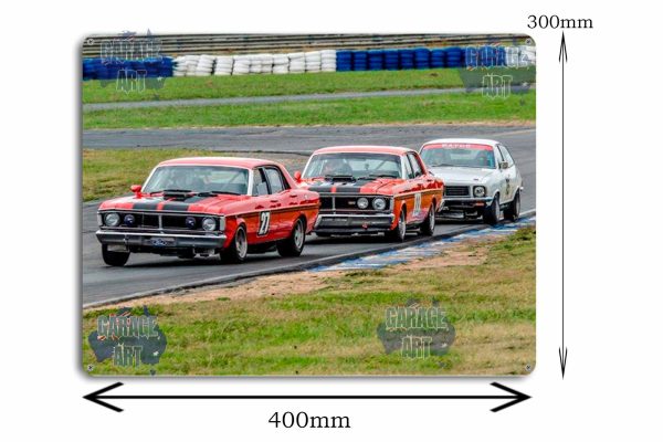 Ford Falcon GT Race Cars Tin Sign freeshipping - garageartaustralia