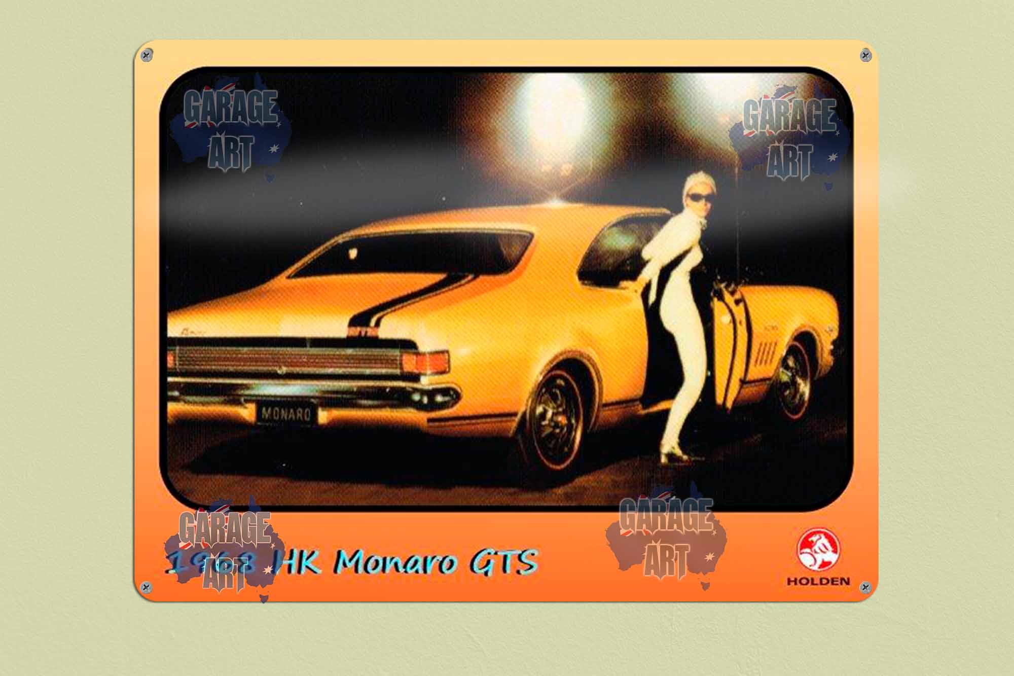 1968 HK Monaro GTS Tin Sign freeshipping - garageartaustralia