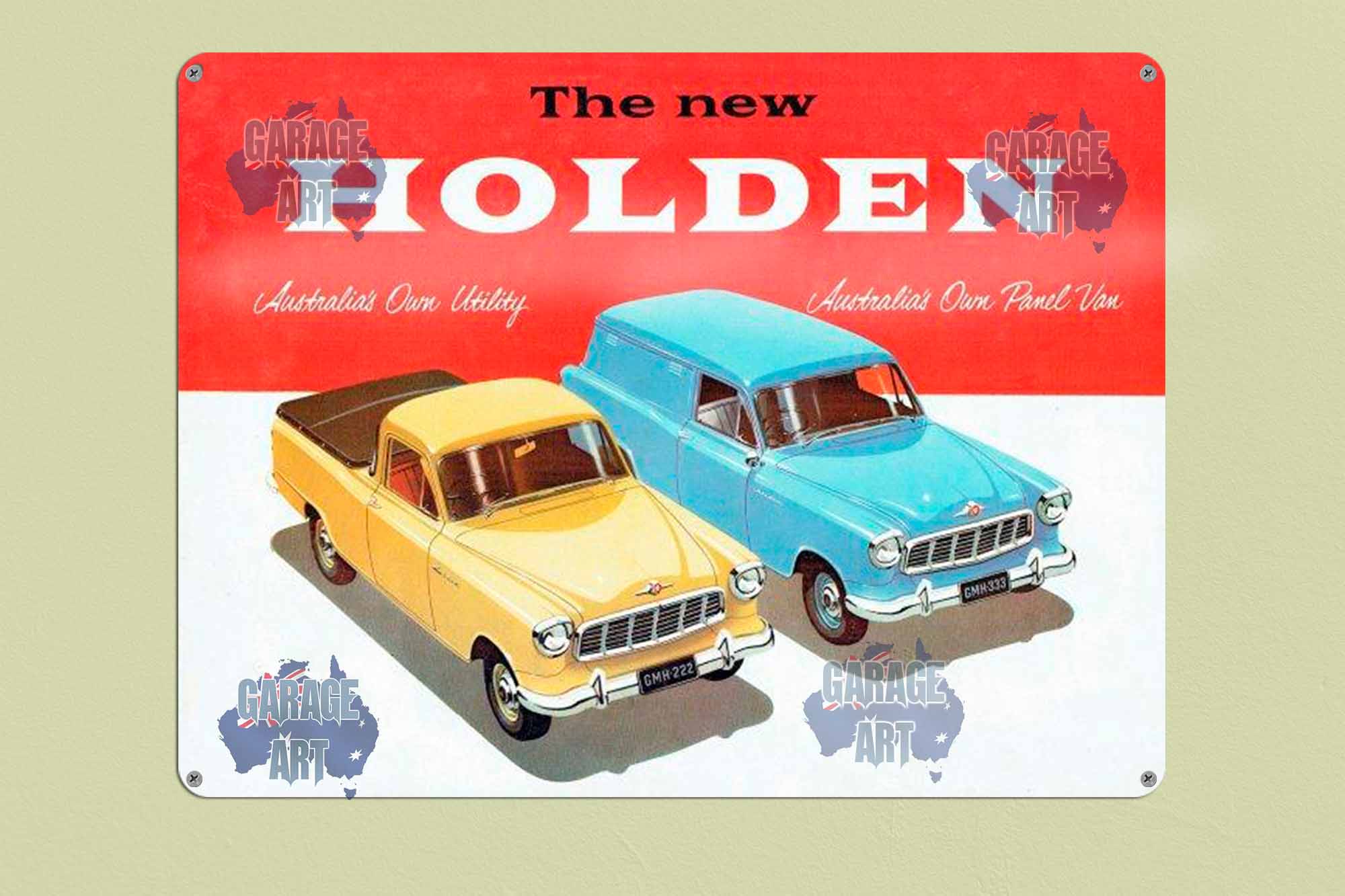 The New Holden Aussies Own Tin Sign freeshipping - garageartaustralia