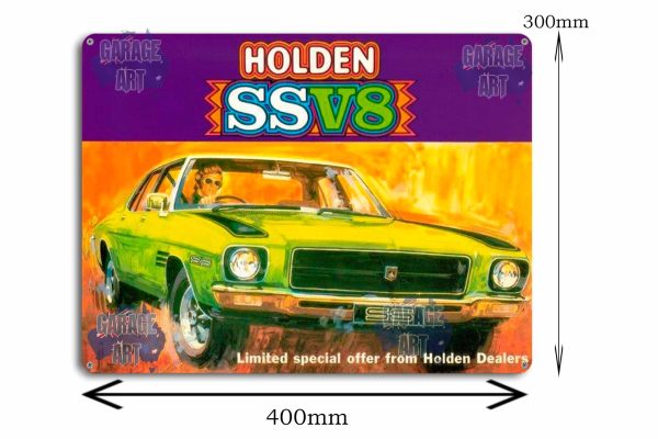 Holden SS V8 Tin Sign freeshipping - garageartaustralia