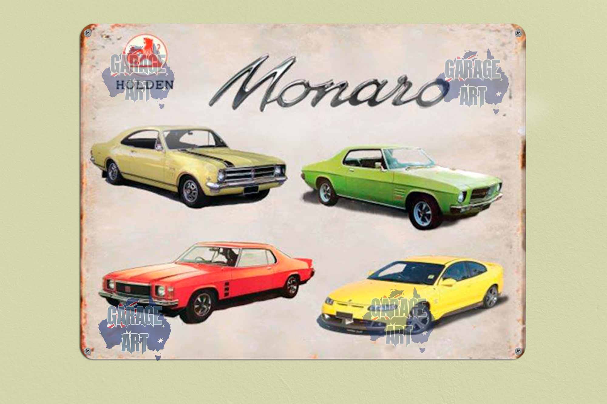 The Holden Monaro Collection Tin Sign freeshipping - garageartaustralia