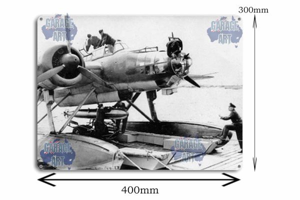 Water Fighter Torpedo Plane WW2 Tin Sign freeshipping - garageartaustralia