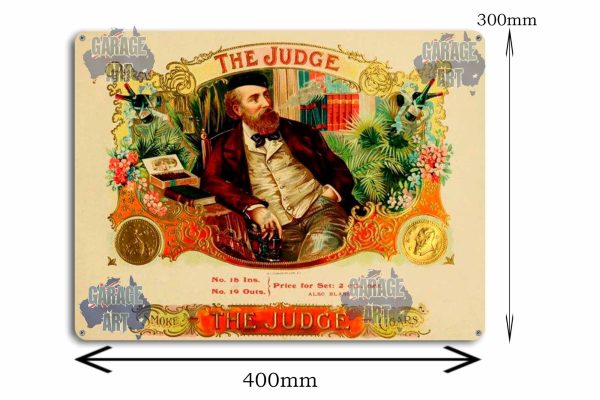 The Judge Cigars Tin Sign freeshipping - garageartaustralia