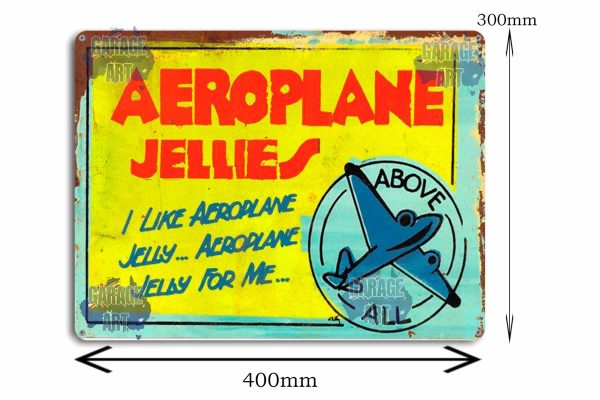 Aeroplane Jellies Advertisement Tin Sign freeshipping - garageartaustralia