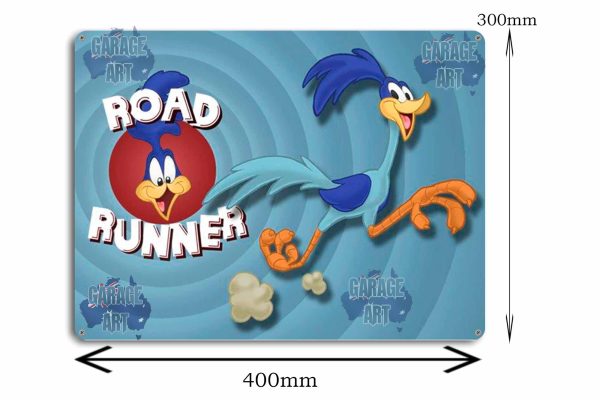 Road Runner Tin Sign freeshipping - garageartaustralia