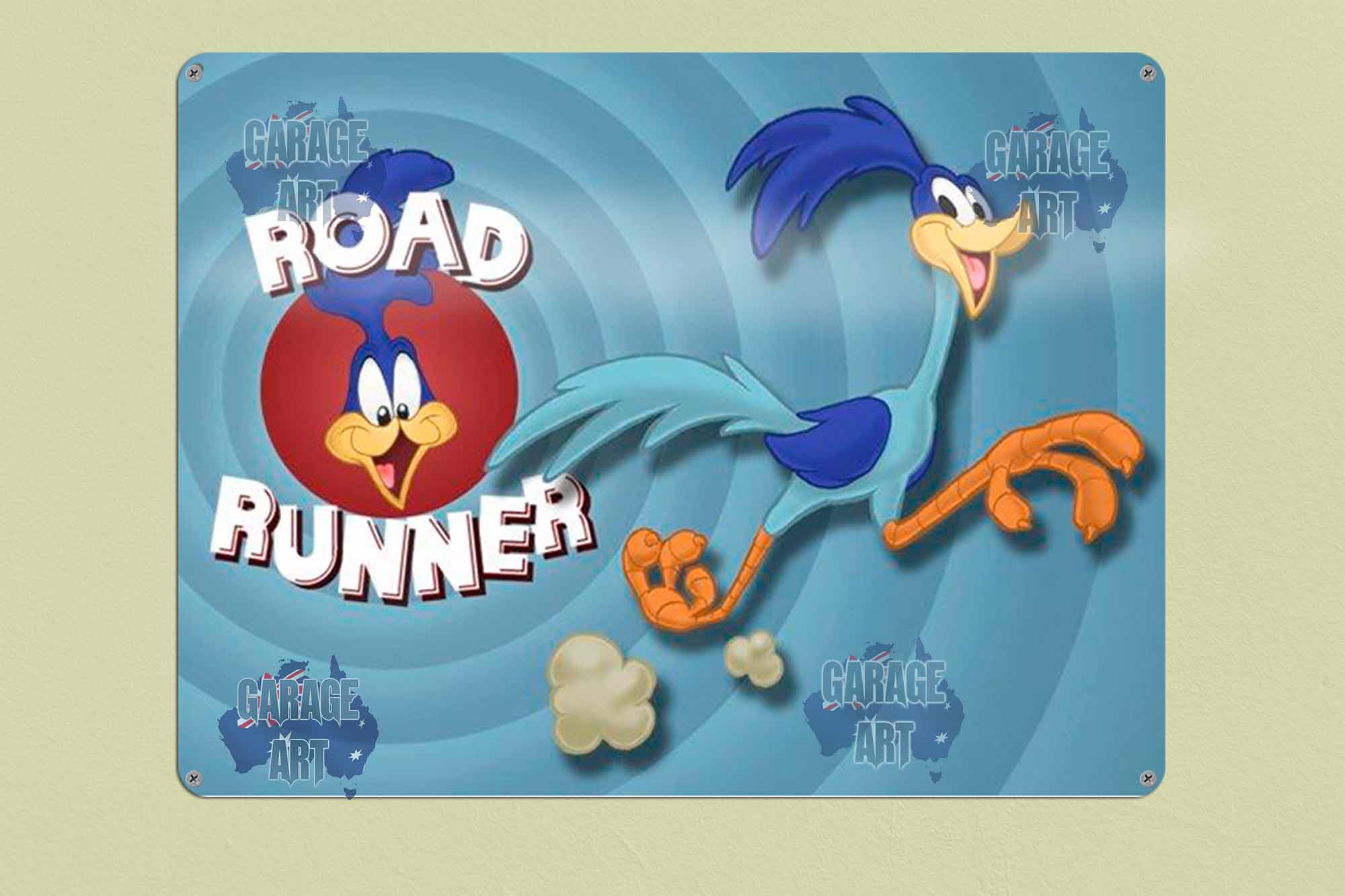 Road Runner Tin Sign freeshipping - garageartaustralia