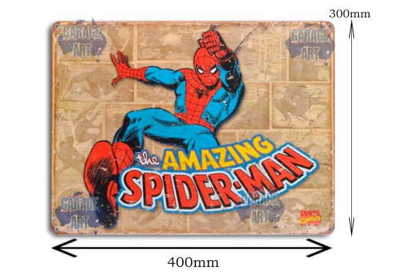 The Amazing Spiderman Tin Sign freeshipping - garageartaustralia