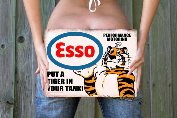 Esso put tiger in tank Tin Sign freeshipping - garageartaustralia