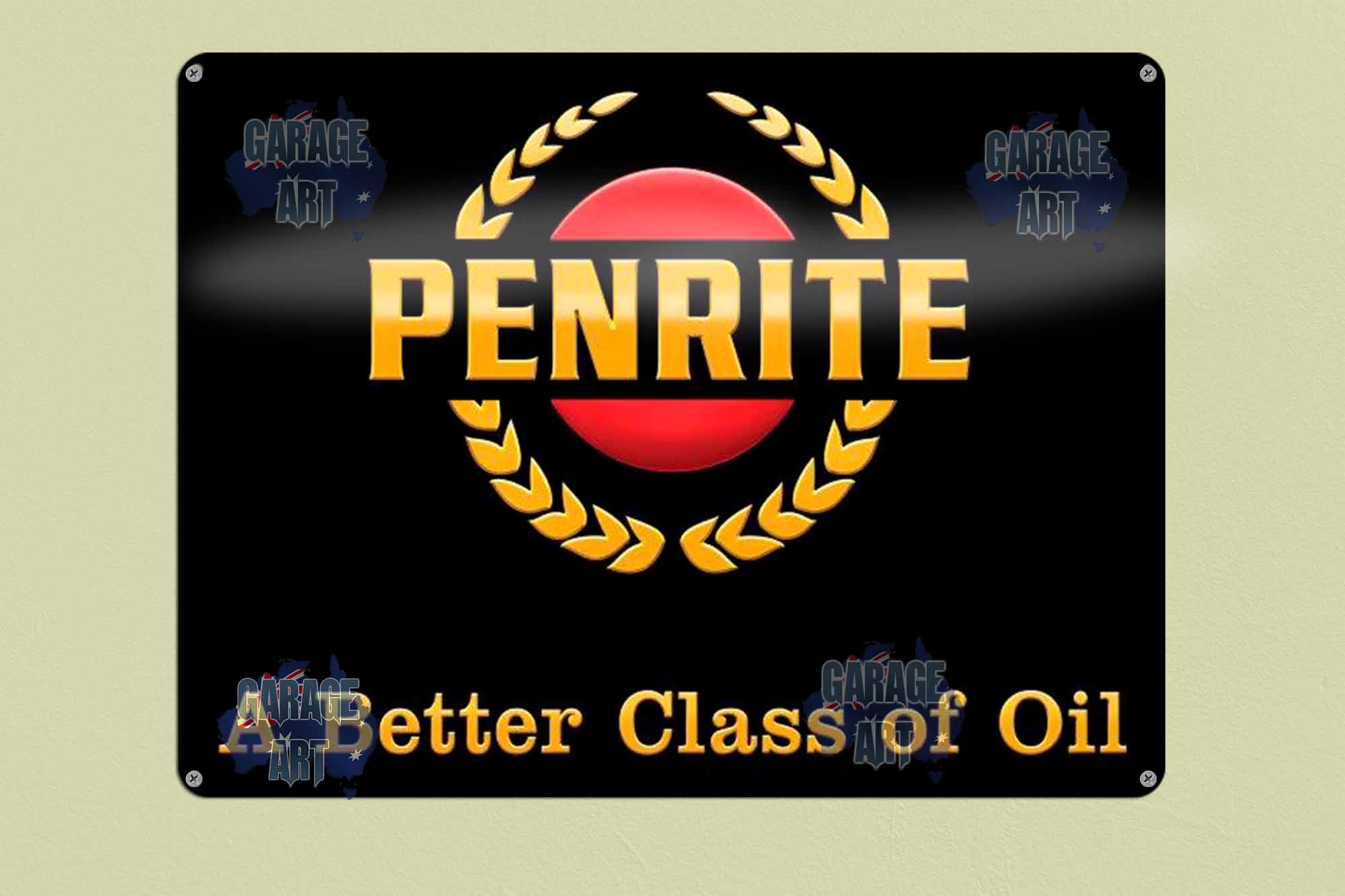 Penrite Class OIl Tin Sign freeshipping - garageartaustralia