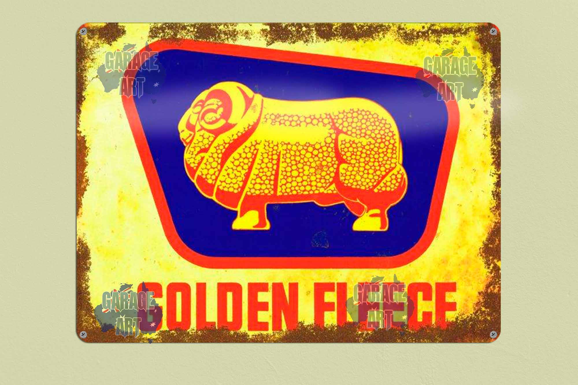 Golden Fleece Ram Tin Sign freeshipping - garageartaustralia