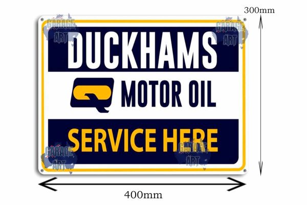 Duckhams Service Tin Sign freeshipping - garageartaustralia