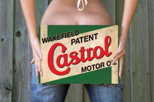 Old Castrol Wakefield Logo Tin Sign freeshipping - garageartaustralia