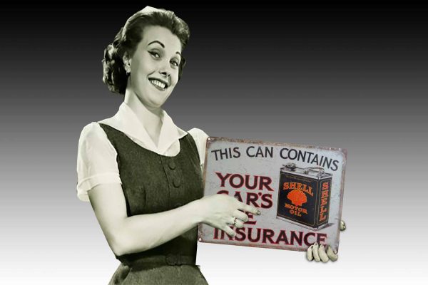 Shell Oil Yours Cars Life Insurance Tin Sign freeshipping - garageartaustralia