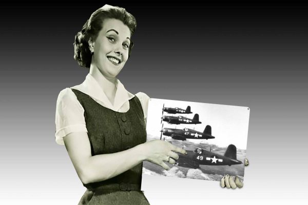 Corsair Patrol WW2 Planes Tin Sign freeshipping - garageartaustralia