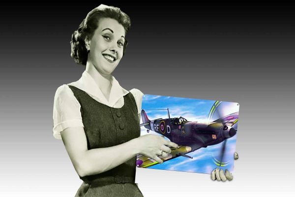 Spitfire Plane Tin Sign freeshipping - garageartaustralia