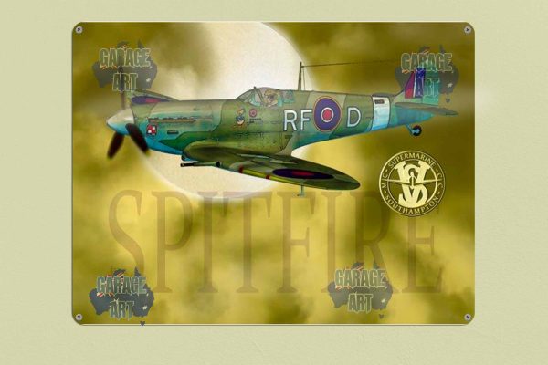 Spitfire Tin Sign freeshipping - garageartaustralia