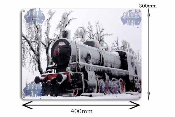 Frozen Steam Train Tin Sign freeshipping - garageartaustralia