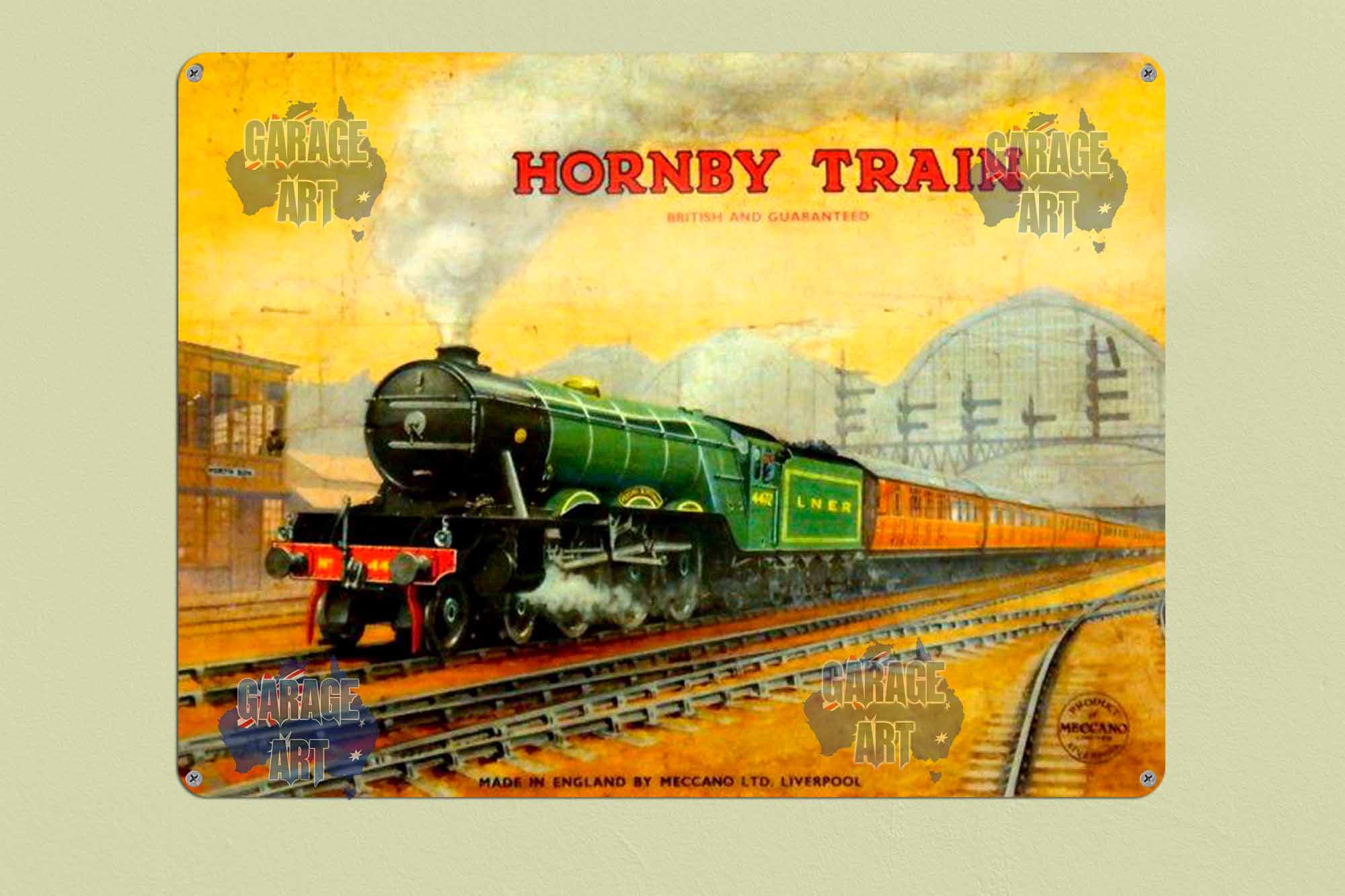 Hornby Train Tin Sign freeshipping - garageartaustralia