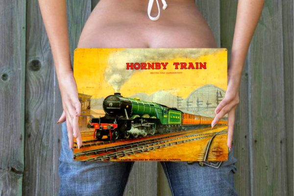 Hornby Train Tin Sign freeshipping - garageartaustralia