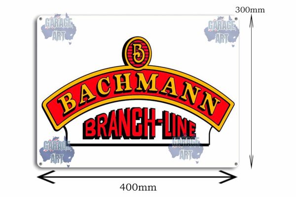 Bachmans Branchlines Logo Tin Sign freeshipping - garageartaustralia