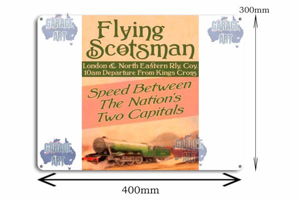 Flying Scotsman London Tin Sign freeshipping - garageartaustralia