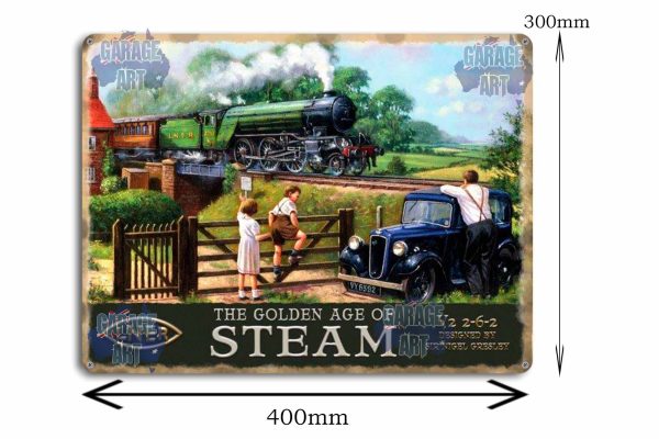 Golden Age of Steam Liner Tin Sign freeshipping - garageartaustralia