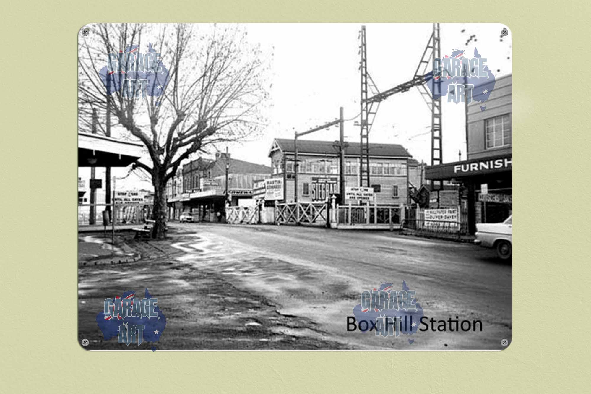 Box Hill Station Victoria The Early Days Tin Sign freeshipping - garageartaustralia