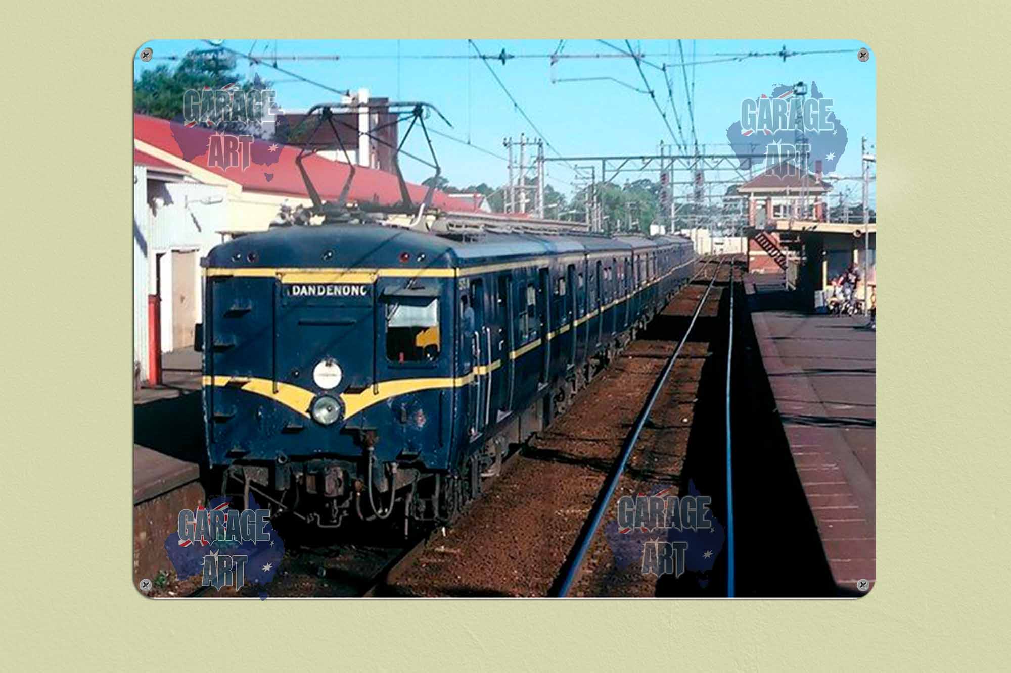 Harris Electric Train Dandenong Tin Sign freeshipping - garageartaustralia