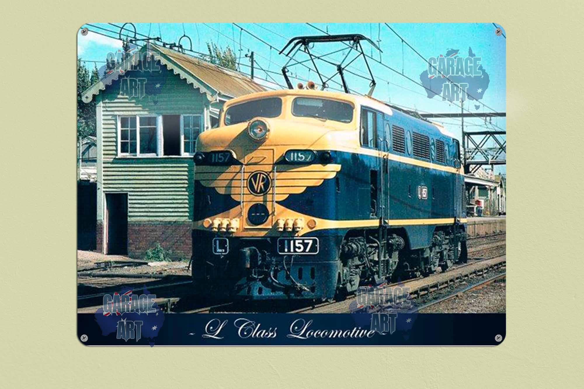 L Class Locomotive Tin Sign freeshipping - garageartaustralia