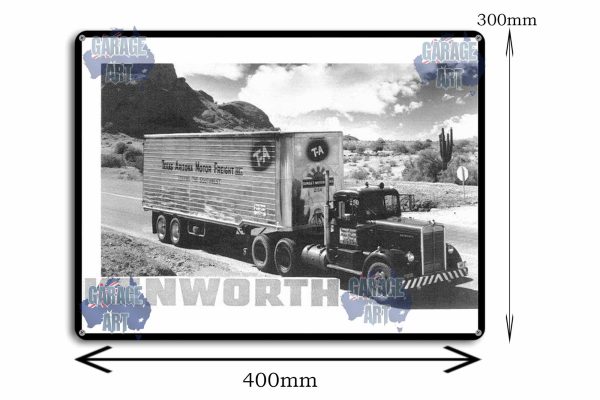 kenworth Truck to Texas Tin Sign freeshipping - garageartaustralia