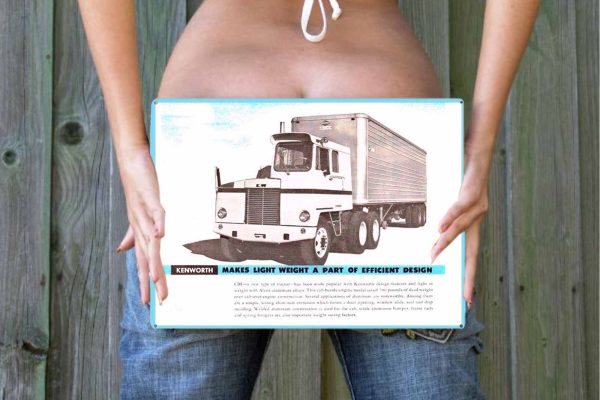 Kenworth Trucks Make Light Weight  Tin Sign freeshipping - garageartaustralia