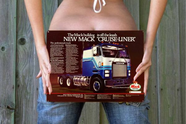 Mack Truck Cruise Liner Tin Sign freeshipping - garageartaustralia