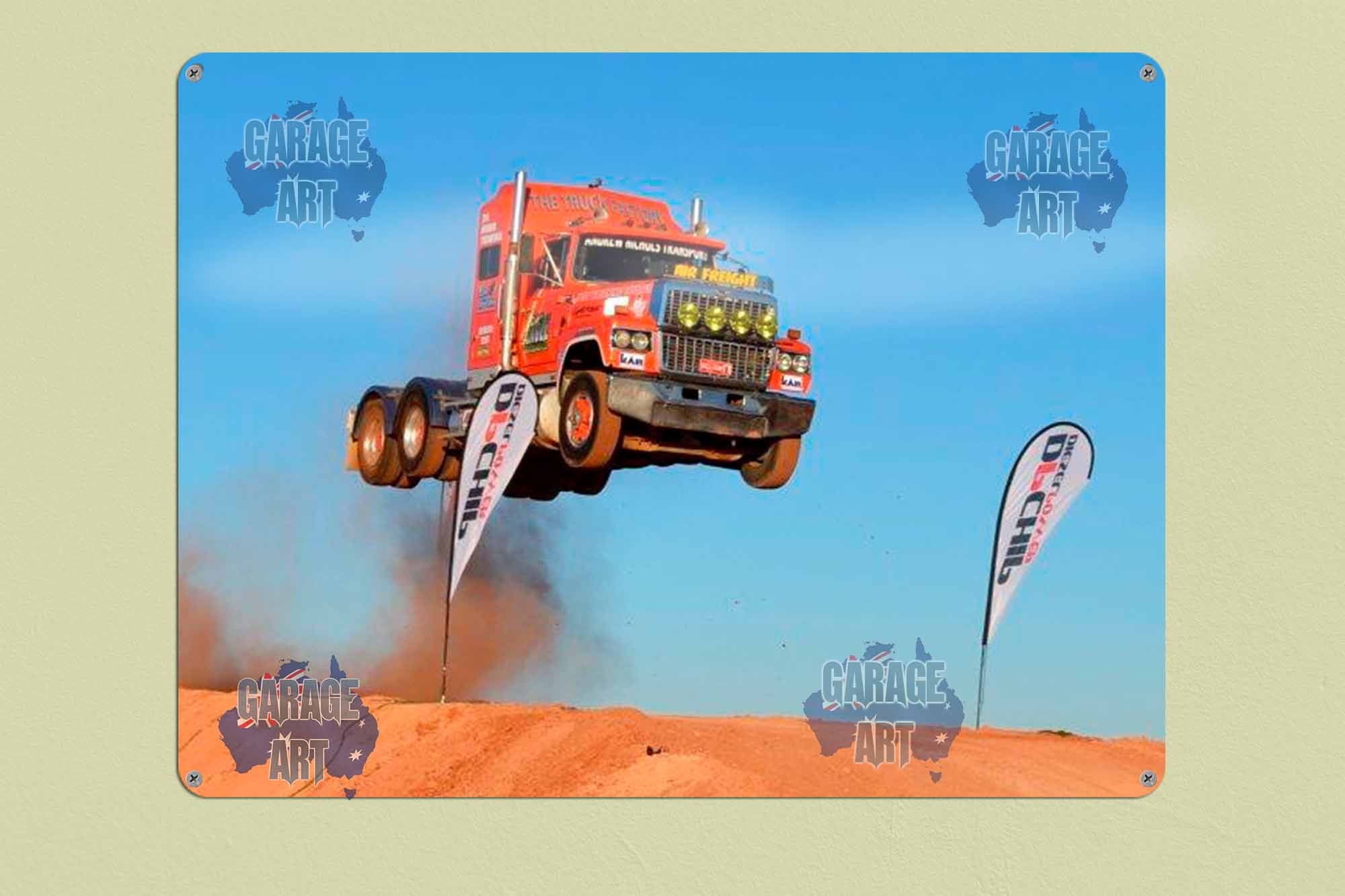 Ford Rally Truck Airborne Tin Sign freeshipping - garageartaustralia