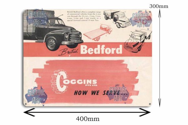 British Bedford Tin Sign freeshipping - garageartaustralia