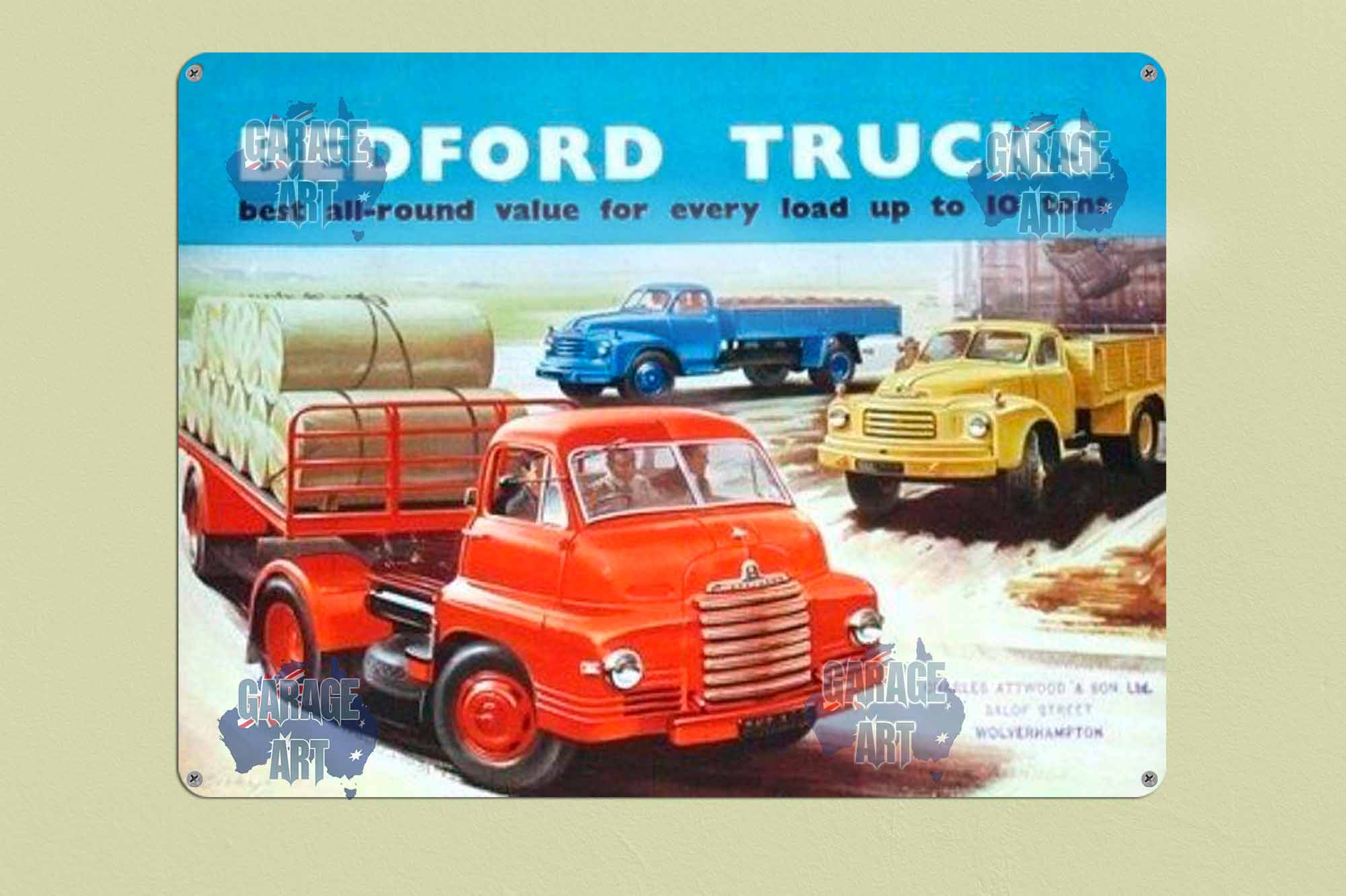 Bedford Best All Round Tin Sign freeshipping - garageartaustralia