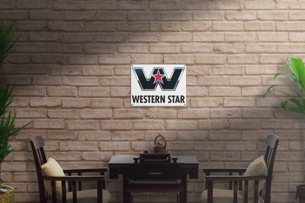 WesternStar Trucks Logo Tin Sign freeshipping - garageartaustralia