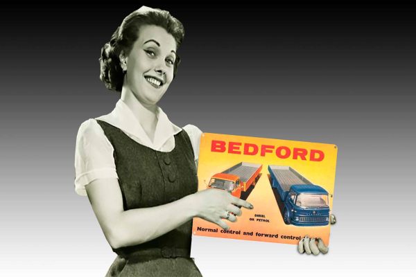 Bedford Tray Trucks Tin Sign freeshipping - garageartaustralia