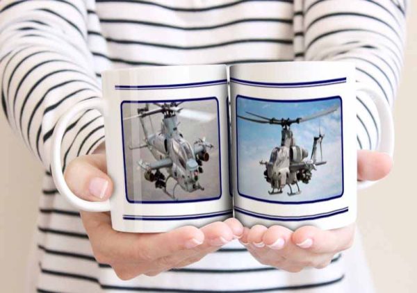 Gunship Helicopter 2 11oz Mug freeshipping - garageartaustralia